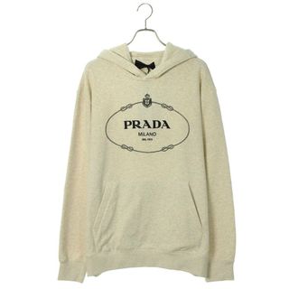 プラダ(PRADA)のプラダ  23AW  UJL24B ロゴコットンフリースパーカー メンズ L(パーカー)