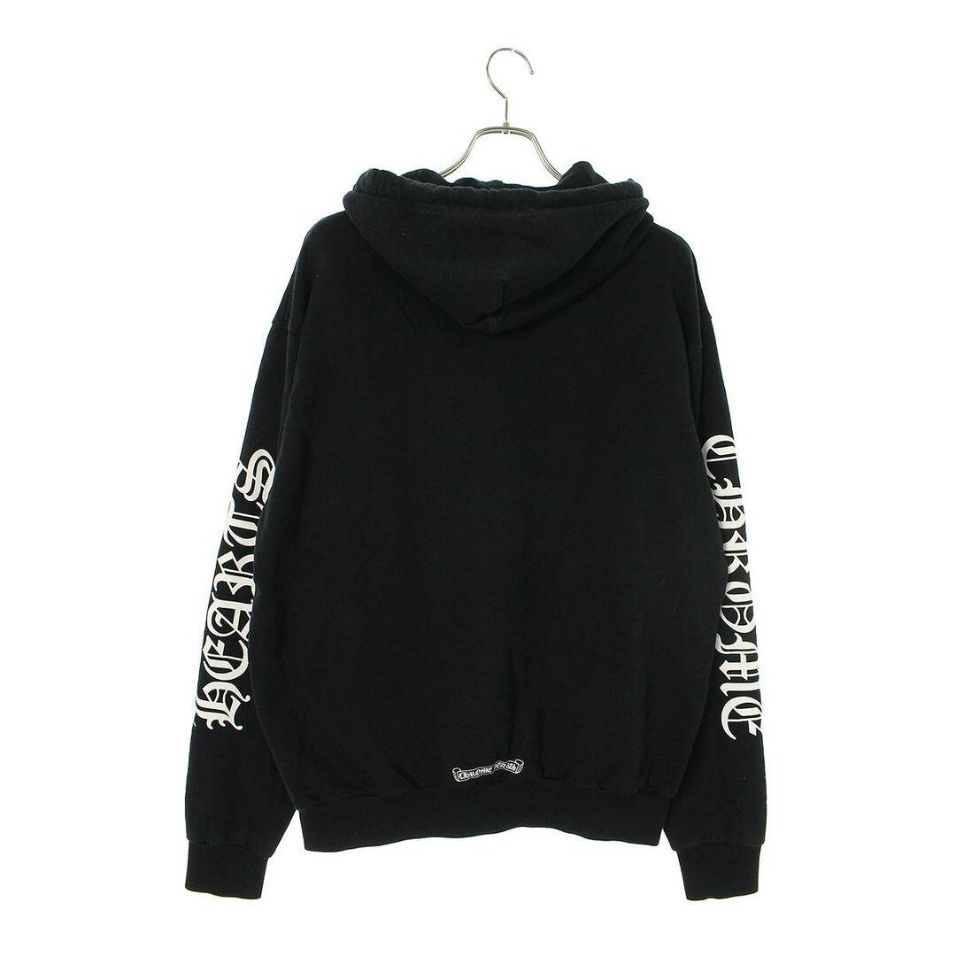 美品 クロムハーツ SWTSHRT PLVR 袖プリントプルオーバーパーカー