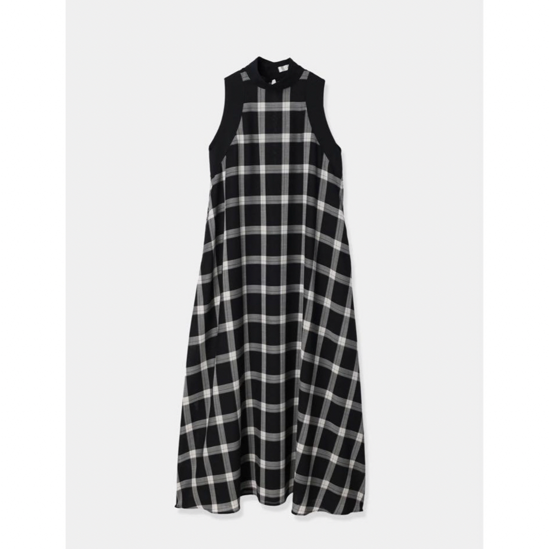 TODAYFUL(トゥデイフル)の【新品タグ付き】louren◎stand collar check dress レディースのワンピース(ロングワンピース/マキシワンピース)の商品写真