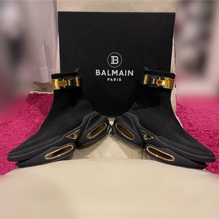 バルマン(BALMAIN)のBALMAIN バルマン ハイカットソックススニーカー 厚底(スニーカー)