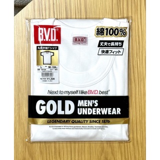 ビーブイディー(B.V.D)の※最終値下げ※【Lサイズ】BVD GOLD 丸首半袖Tシャツ 綿100% メンズ(その他)