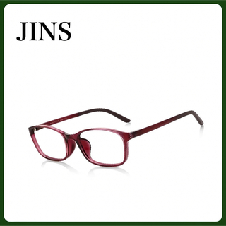 ジンズ(JINS)のJINS LightWeight Slim ジンズ ライトウェイト 眼鏡 レッド(サングラス/メガネ)