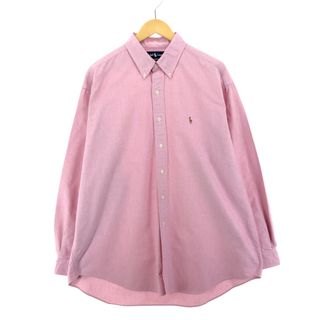 ラルフローレン(Ralph Lauren)の古着 ラルフローレン Ralph Lauren BLAKE 長袖 ボタンダウンシャツ メンズXL /eaa397378(シャツ)