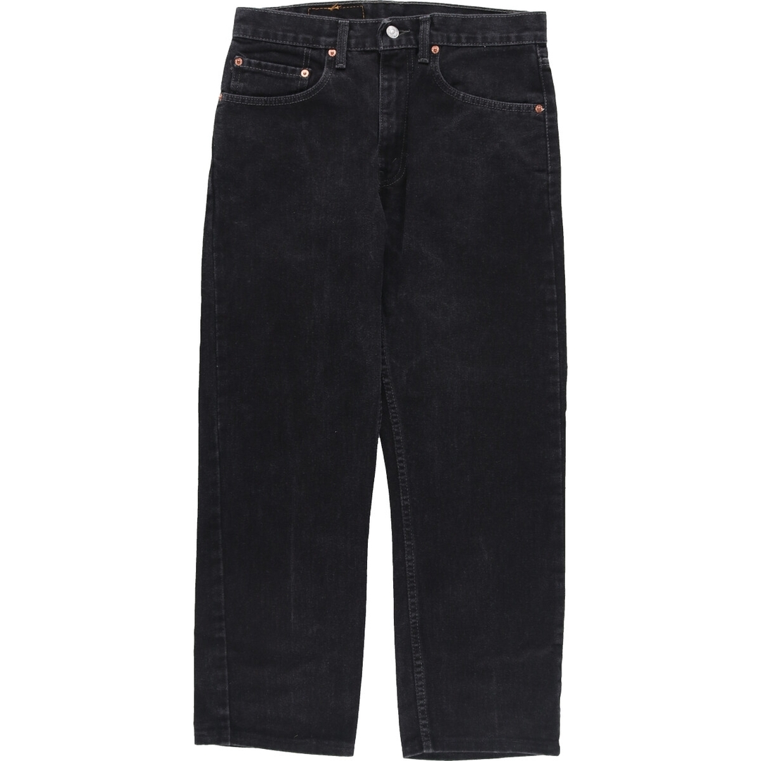 リーバイス Levi's 505 REGULAR FIT ブラックジーンズ テーパードデニムパンツ メンズw31 /eaa360382