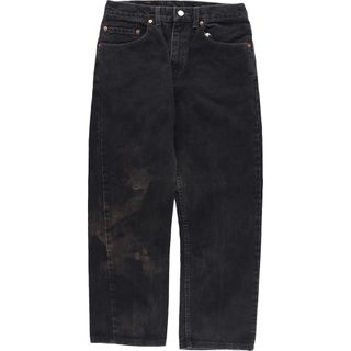 リーバイス(Levi's)の古着 リーバイス Levi's 505 REGULAR FIT STRAIGHT LEG ブラックデニム テーパードデニムパンツ メンズw31 /eaa397935(デニム/ジーンズ)