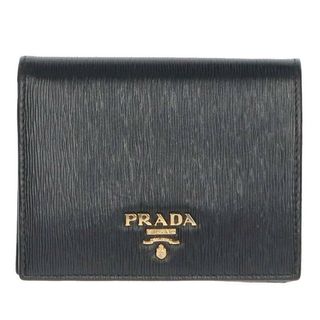 プラダ(PRADA)のプラダ サフィアーノレザー2つ折り財布 メンズ(財布)