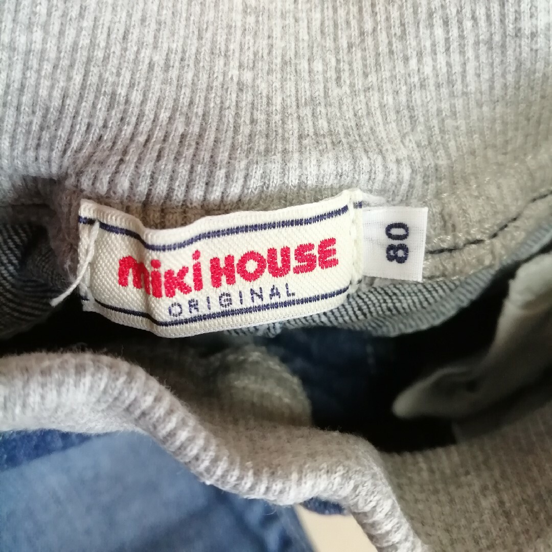 mikihouse(ミキハウス)のMIKIHOUSE☆ベビー　デニム　80 キッズ/ベビー/マタニティのベビー服(~85cm)(パンツ)の商品写真