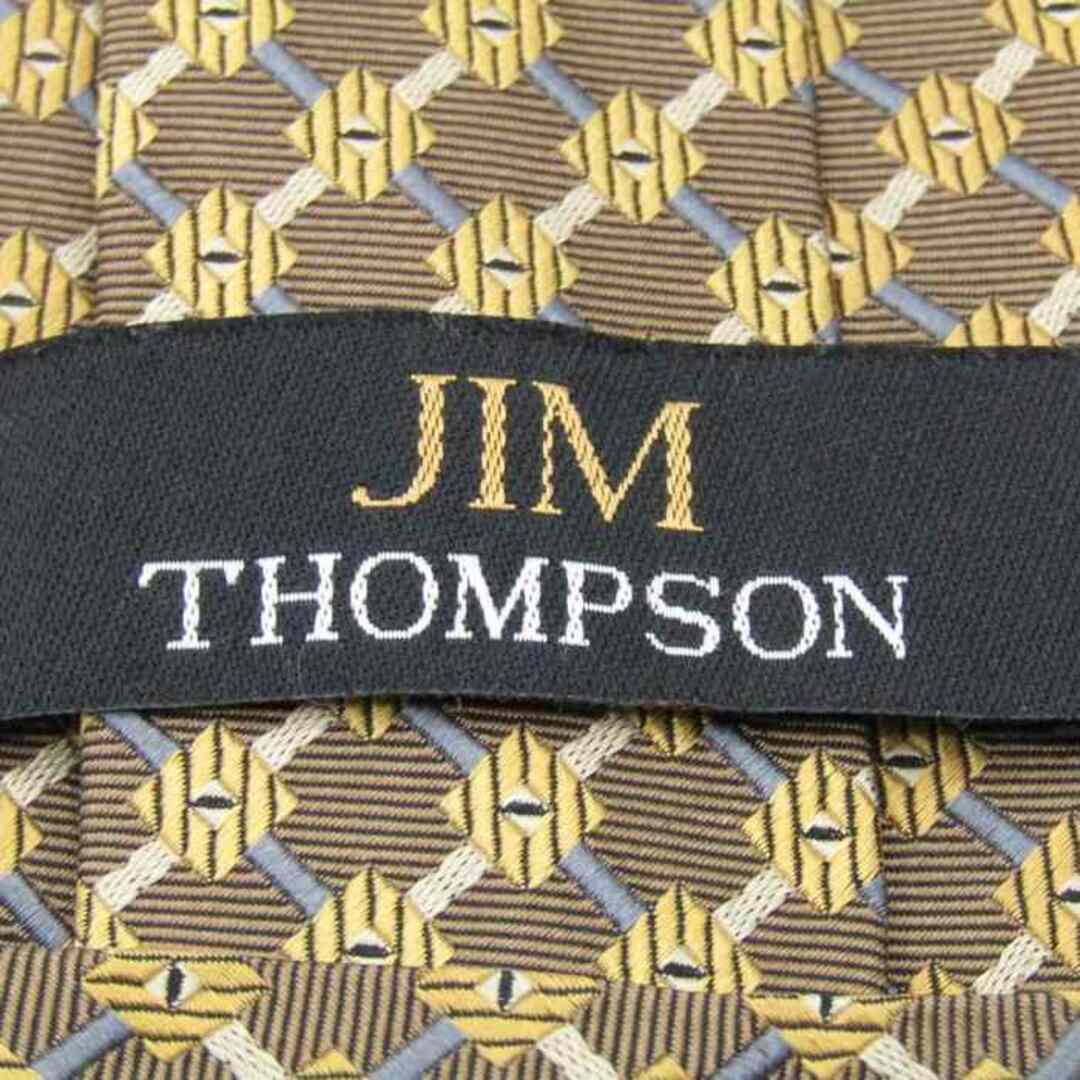 Jim Thompson(ジムトンプソン)のジムトンプソン ブランド ネクタイ チェック柄 格子柄 シルク タイ製 メンズ ブラウン JIM THOMPSON メンズのファッション小物(ネクタイ)の商品写真