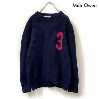 ミラオーウェン(Mila Owen)のMila Owen ミラオーウェン★アンゴラ混 3ナンバー 長袖ニット セーター(ニット/セーター)