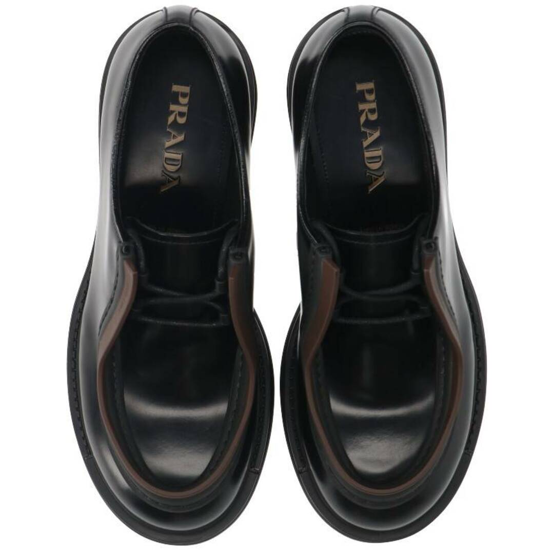 PRADA(プラダ)のプラダ  23AW  2EG421 ダイアパソン オペークブラッシュドレザーシューズ メンズ 7 メンズの靴/シューズ(その他)の商品写真