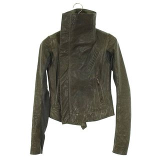 リックオウエンス(Rick Owens)のリックオウエンス  RP13F07008 ダブルライダースレザージャケット レディース IT38(その他)