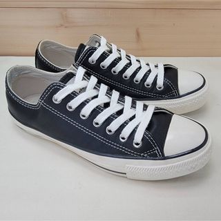 オールスター(ALL STAR（CONVERSE）)のコンバース レザー オールスター ブラック 23.5cm(スニーカー)