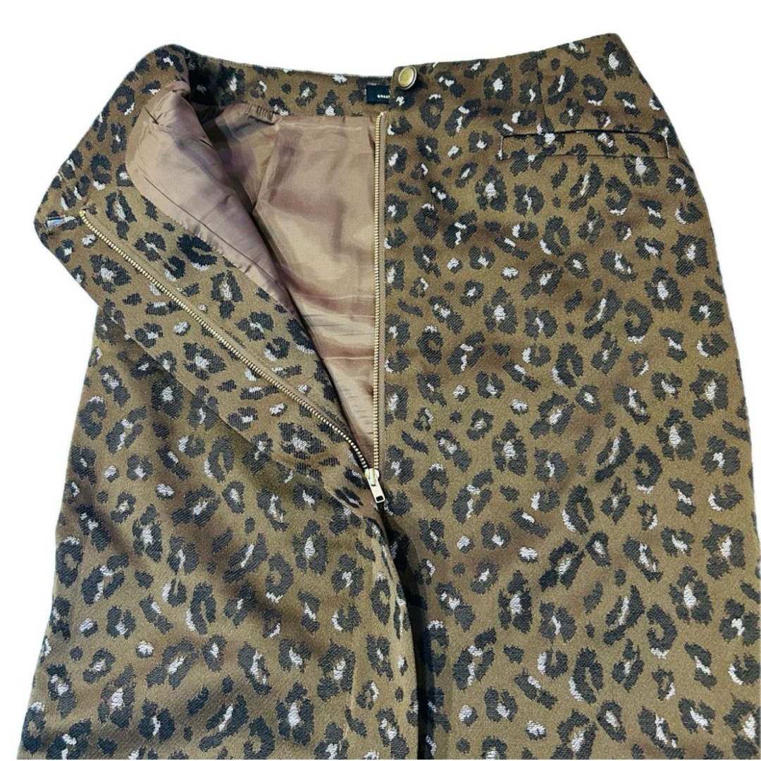 UNITED ARROWS green label relaxing(ユナイテッドアローズグリーンレーベルリラクシング)の【ユナイテッドアローズ 】レオパードタイトスカート ジャガードヒョウガラ レディースのスカート(ロングスカート)の商品写真