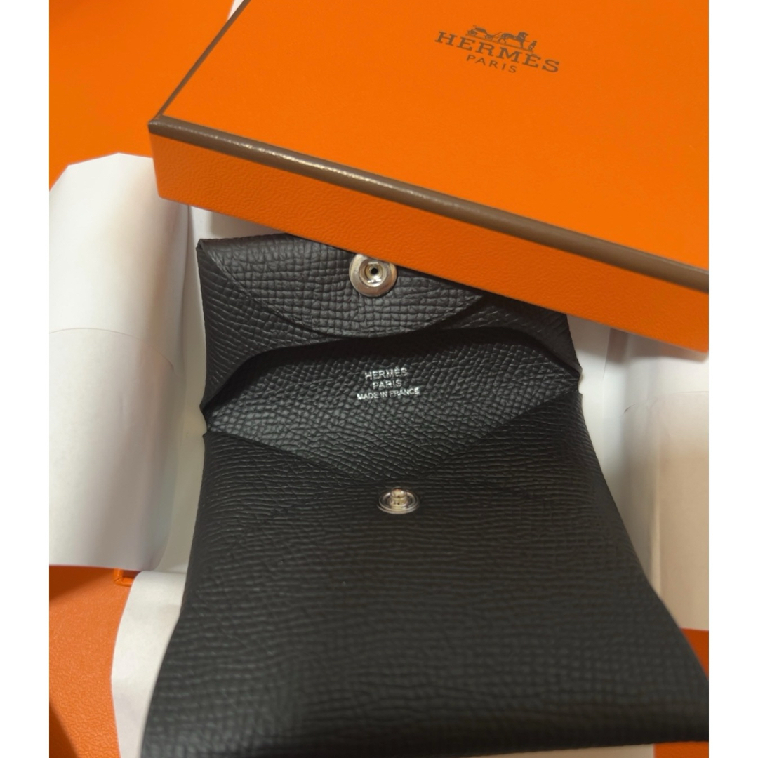 Hermes - エルメス HERMES バスティア コインケース 黒 ノアール 新品