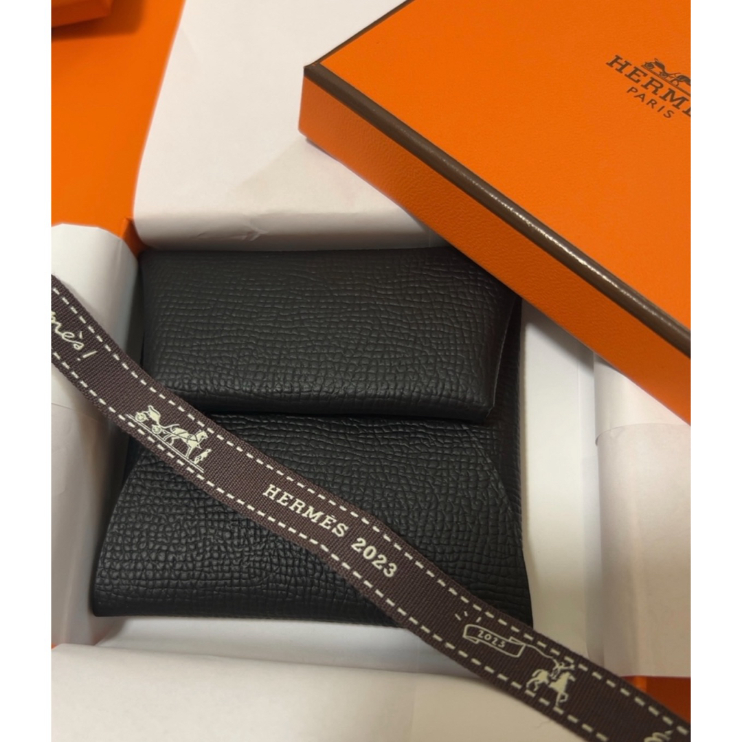 Hermes - エルメス HERMES バスティア コインケース 黒 ノアール 新品