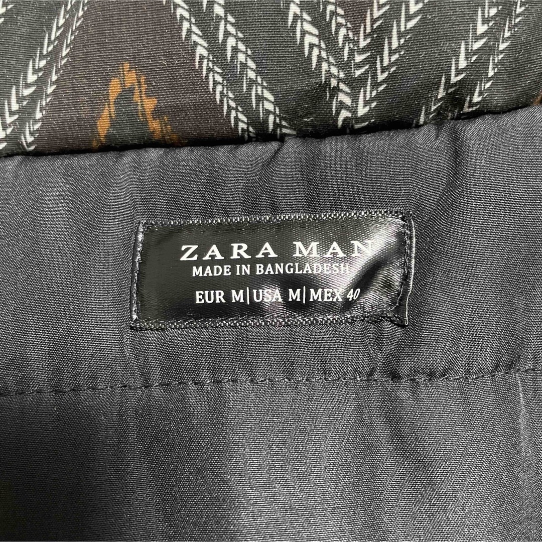 ZARA(ザラ)のZARA ザラ　中綿ジャケット　総柄　メンズXLサイズ相当 メンズのジャケット/アウター(ブルゾン)の商品写真