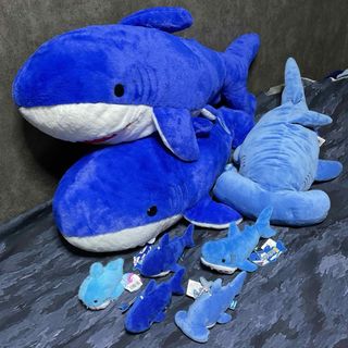 ブルーシャーク系ぬいぐるみセット！くったりホオジロザメ鮫sharkメガロドン(ぬいぐるみ)