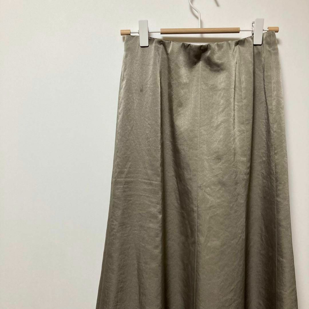 UNITED ARROWS green label relaxing(ユナイテッドアローズグリーンレーベルリラクシング)のGREEN LABEL RELAXING 　ロング　ナロー　スカート　グレー レディースのスカート(ロングスカート)の商品写真