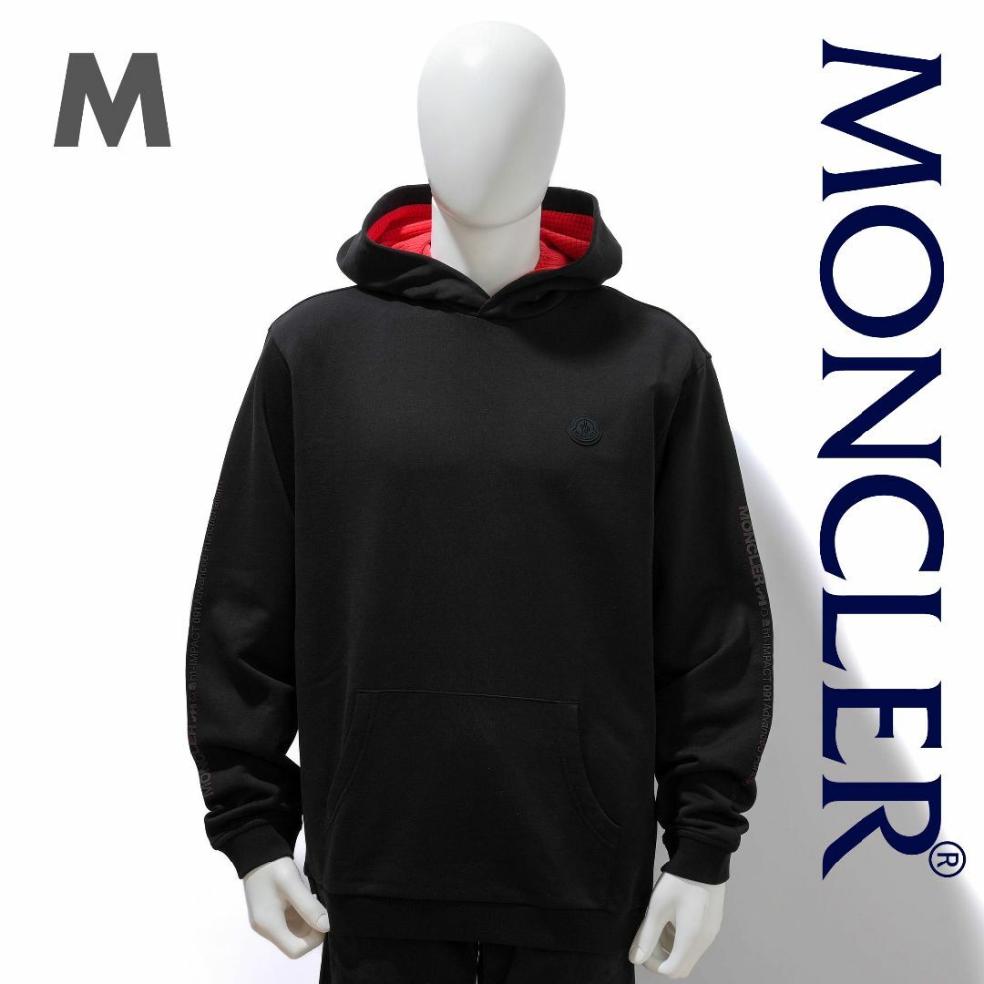 新品 MONCLER ロゴ パーカーMサイズ