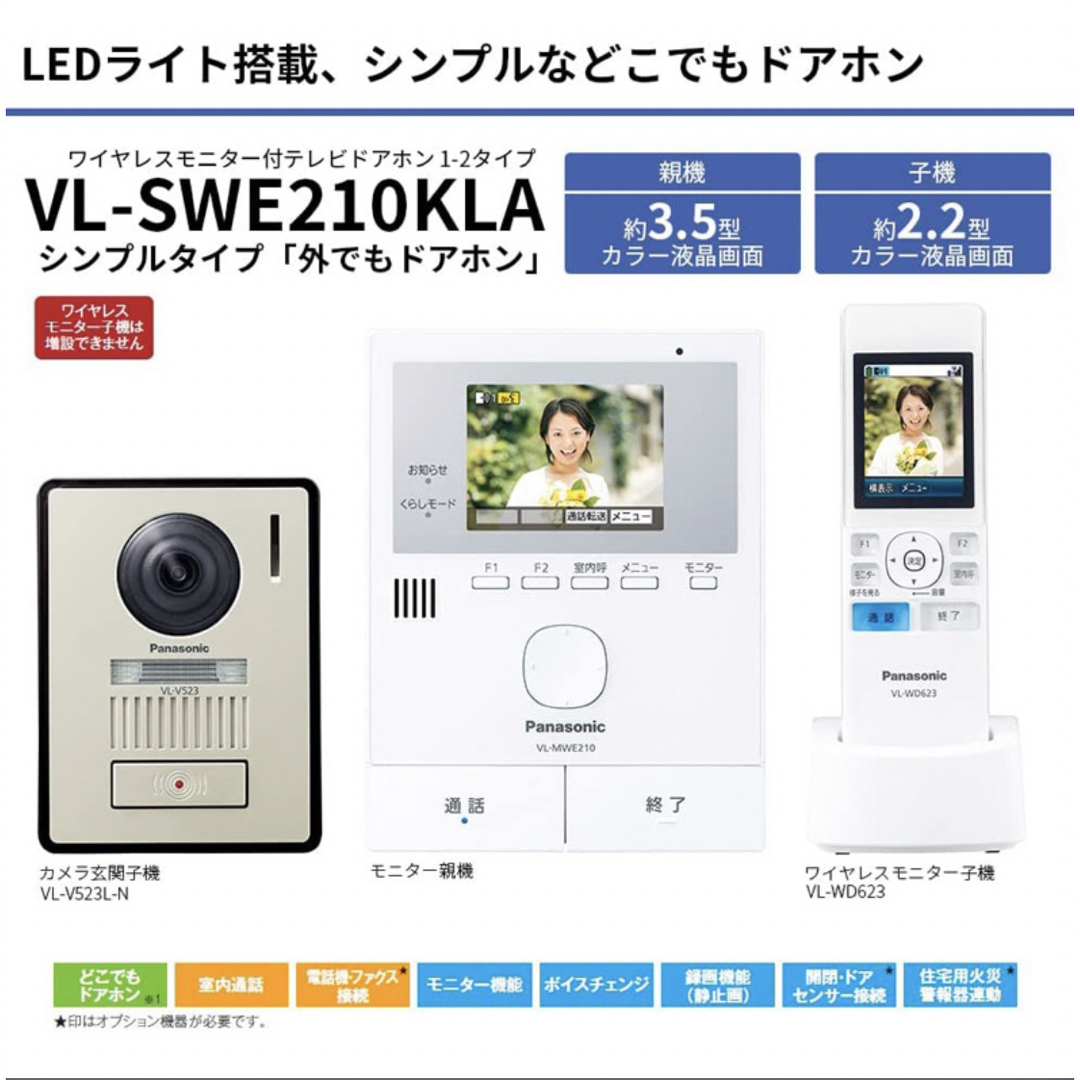 Panasonic(パナソニック)のPanasonic ドアホン スマホ/家電/カメラの生活家電(その他)の商品写真