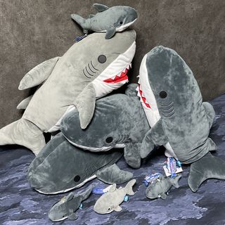 グレーシャーク系ぬいぐるみセット！くったりホオジロザメ鮫shark(ぬいぐるみ)