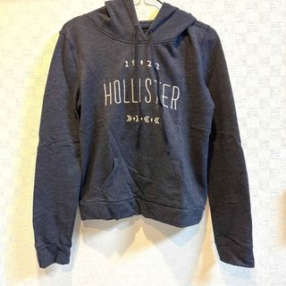 ホリスター(Hollister)のホリスター ロゴパーカー ネイビー 裏起毛(パーカー)