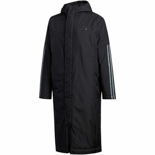 アディダス(adidas)の新品タグ付き★アディダス★中綿ロングコート★15,400円の品★Oサイズ★黒(その他)