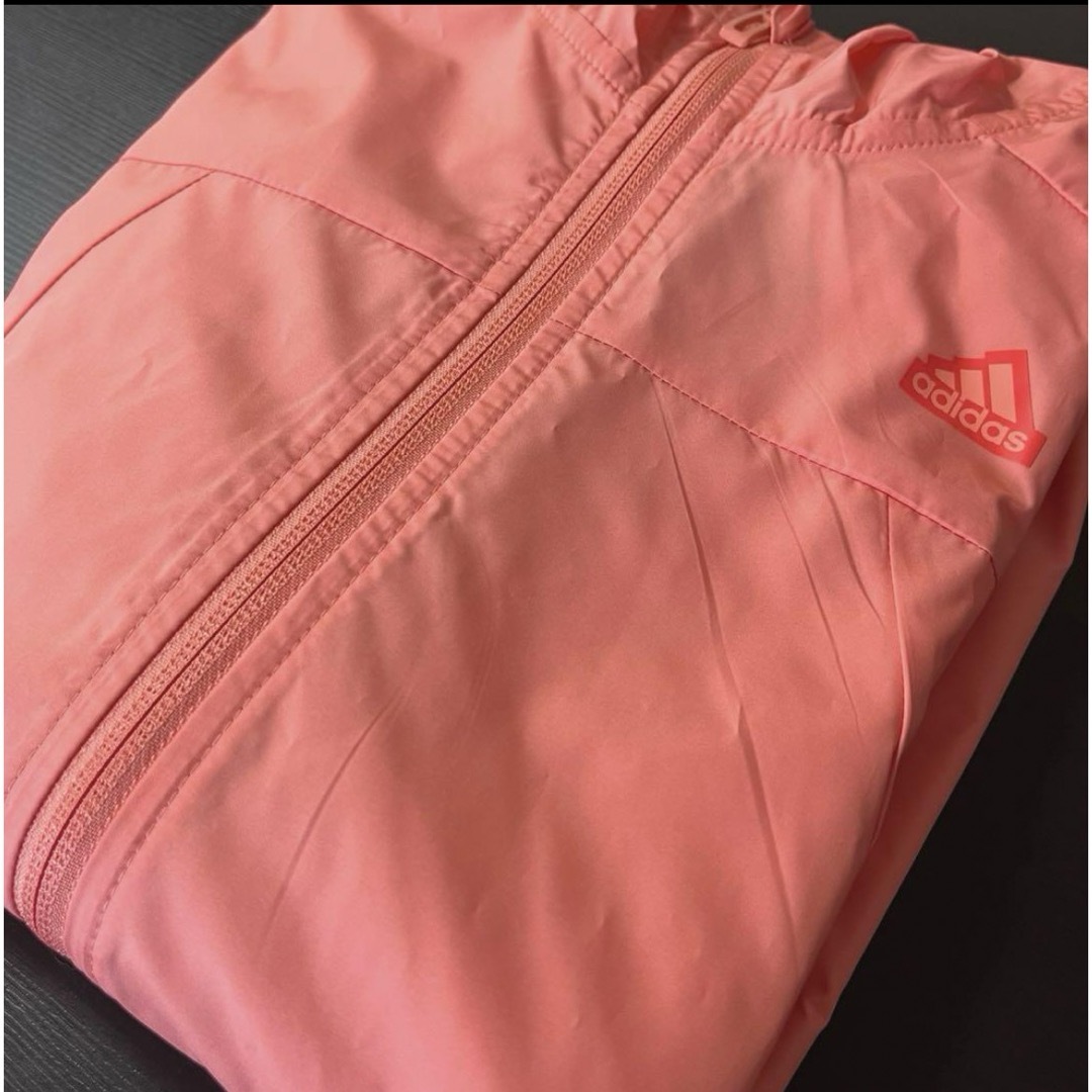 adidas(アディダス)のアディダス adidas ウインドブレーカー 140cm ジャンパー キッズ/ベビー/マタニティのキッズ服女の子用(90cm~)(ジャケット/上着)の商品写真