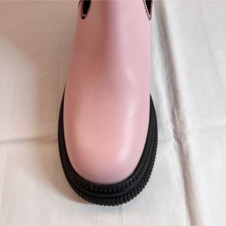 GANNI ガニー　レザーショートブーツ　ピンク23cm