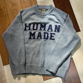 ヒューマンメイド(HUMAN MADE)の【Mサイズ】HUMAN MADE☘️セーター☀️TIGER☆グレー(ニット/セーター)