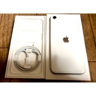 アイフォーン(iPhone)の週末限定値下げ iPhoneSE2 128GB ホワイト 美品(スマートフォン本体)