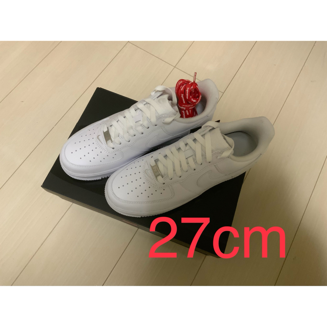 WhiteサイズNIKE ×SUPREME AIR FORCE 1 LOW エアフォース1