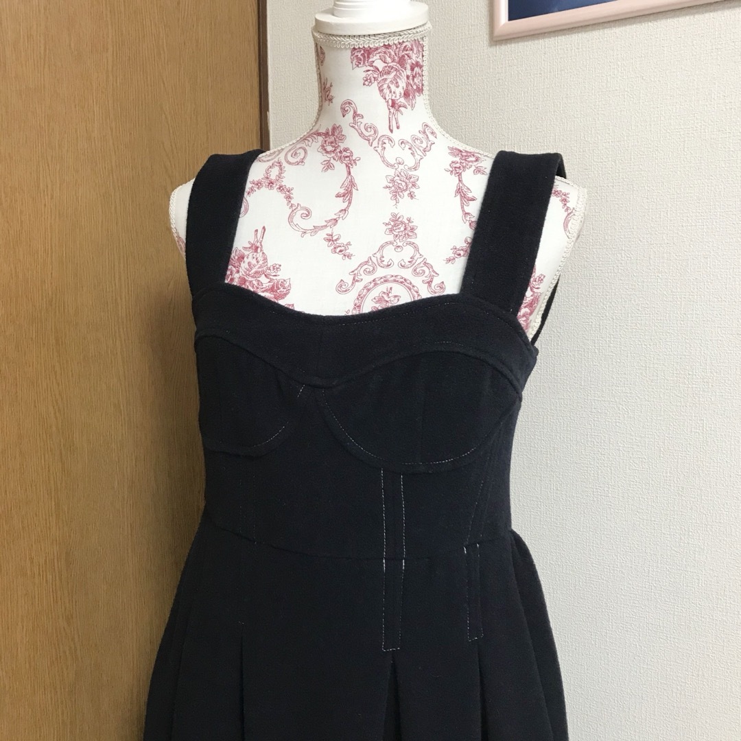 新品 ビスチェ風ジャンパースカート レディースのワンピース(ロングワンピース/マキシワンピース)の商品写真