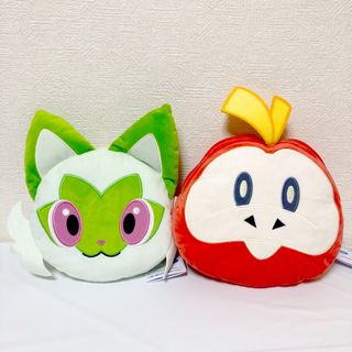 ポケモン(ポケモン)の【送料無料】新品 ポケモン 大きい顔型ぬいぐるみポーチ ホゲータ ニャオハ(ぬいぐるみ)