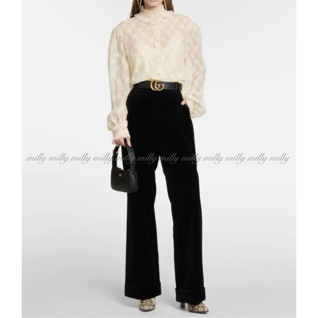 GUCCI - ご成約済みです【GUCCI】2023-24現行GGレースラッフル GUCCI - ご成約済みです【GUCCI】2023-24現行GGレースラッフル