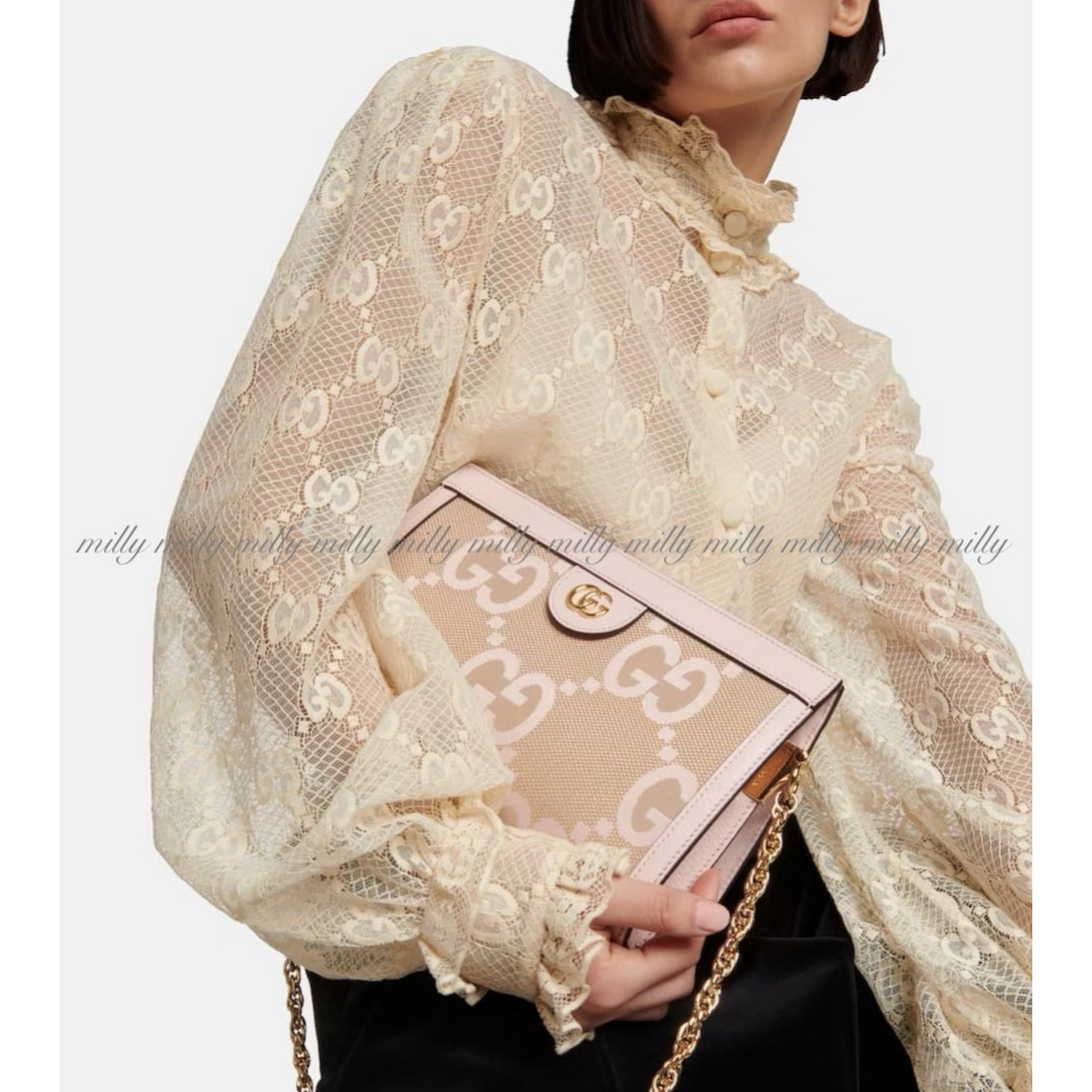GUCCI - ご成約済みです【GUCCI】2023-24現行GGレースラッフル GUCCI - ご成約済みです【GUCCI】2023-24現行GGレースラッフル