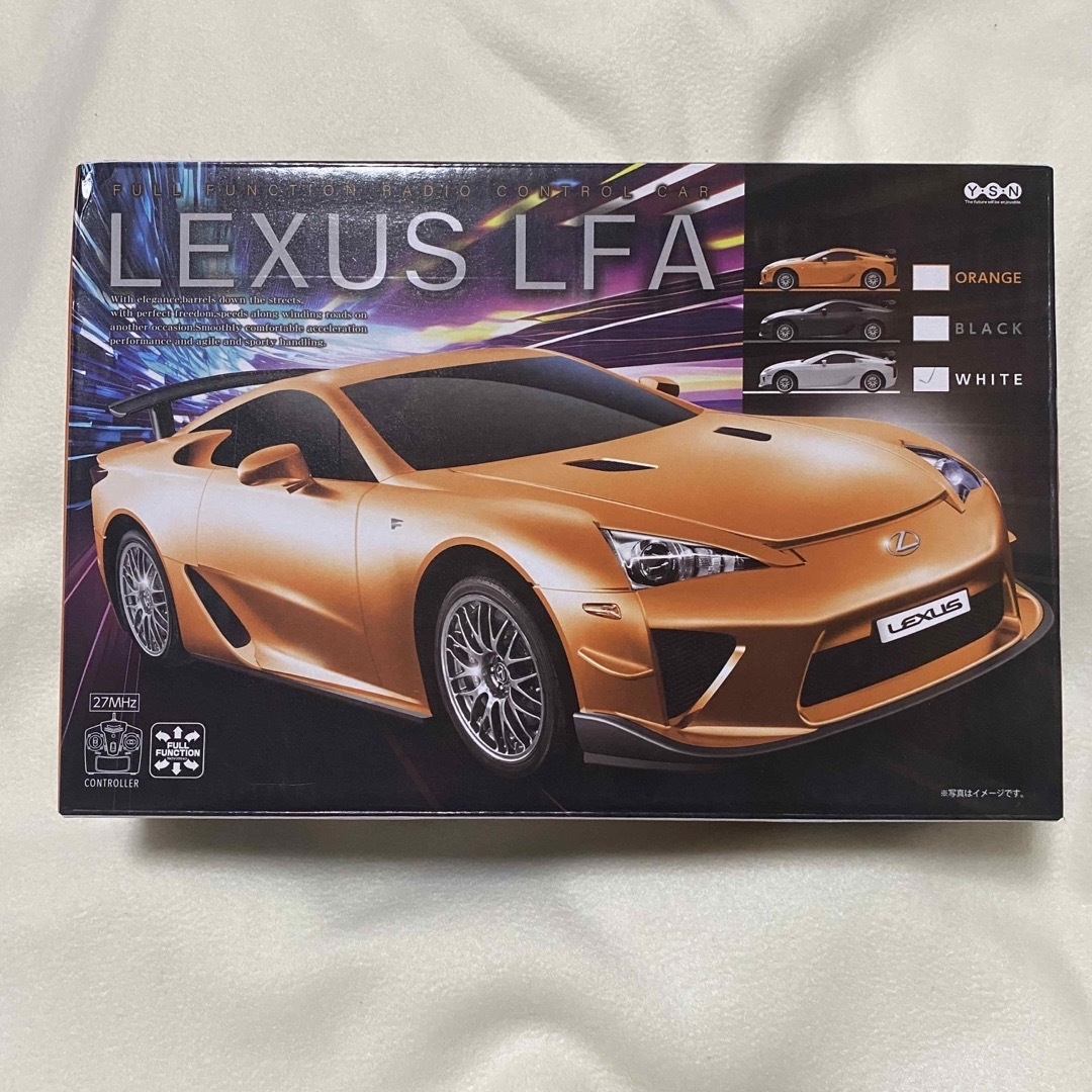 トヨタ(トヨタ)のLEXUS LFA レクサス ラジコン ホワイト 白 エンタメ/ホビーのおもちゃ/ぬいぐるみ(ホビーラジコン)の商品写真