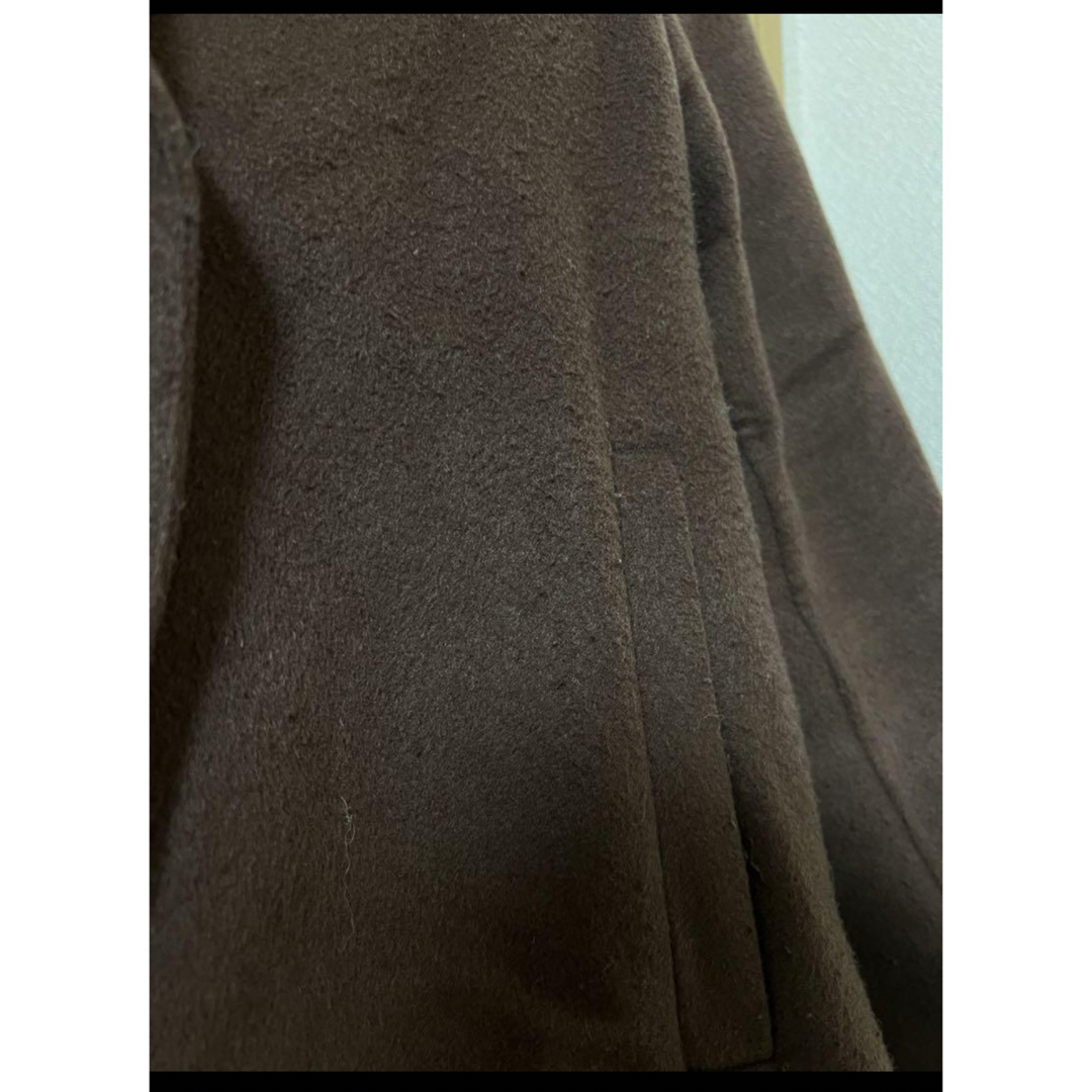 UNIQLO(ユニクロ)のダブルフェイスショートコート ユニクロ ブラウン レディースのジャケット/アウター(その他)の商品写真