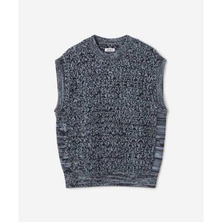 COOHEM - [COOHEM]WASHI COTTON SUKASHI KNIT VEST