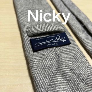 ニッキー(NICKY)のNicky ニッキー　カシミヤ　ヘリンボーン スフォデラート　ネクタイ(ネクタイ)