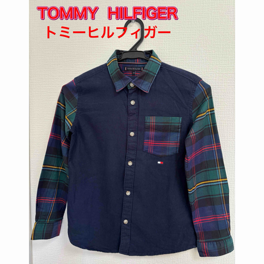 TOMMY HILFIGER(トミーヒルフィガー)のトミーヒルフィガー　キッズ　トップス　シャツ　長袖　128cm　男の子 キッズ/ベビー/マタニティのキッズ服男の子用(90cm~)(その他)の商品写真