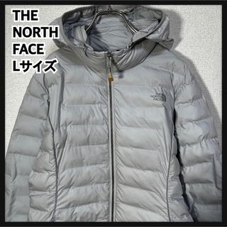 ザノースフェイス(THE NORTH FACE)の【ノースフェイス】中綿ダウンジャケット グレー ロングダウン　ダウンコートKD(ダウンジャケット)