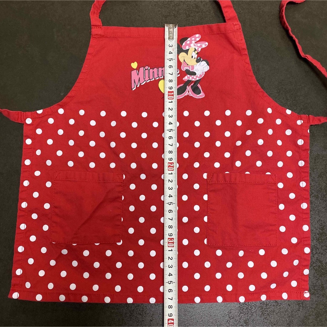 ミニーちゃん エプロン キッズ/ベビー/マタニティのキッズ服女の子用(90cm~)(その他)の商品写真