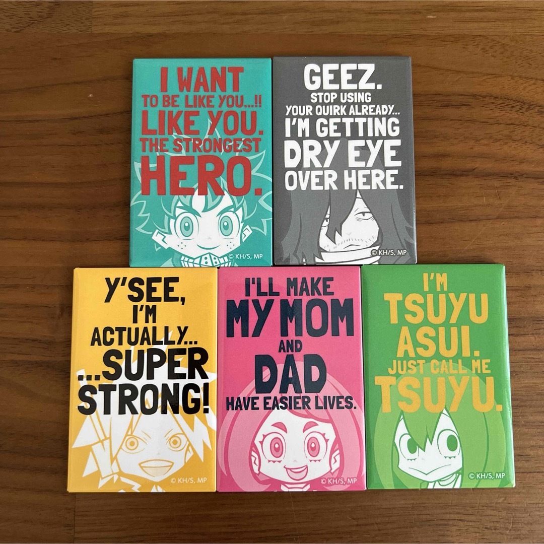 僕のヒーローアカデミア ヒロアカ 英語 イングリッシュ セリフ マグネット エンタメ/ホビーのおもちゃ/ぬいぐるみ(キャラクターグッズ)の商品写真