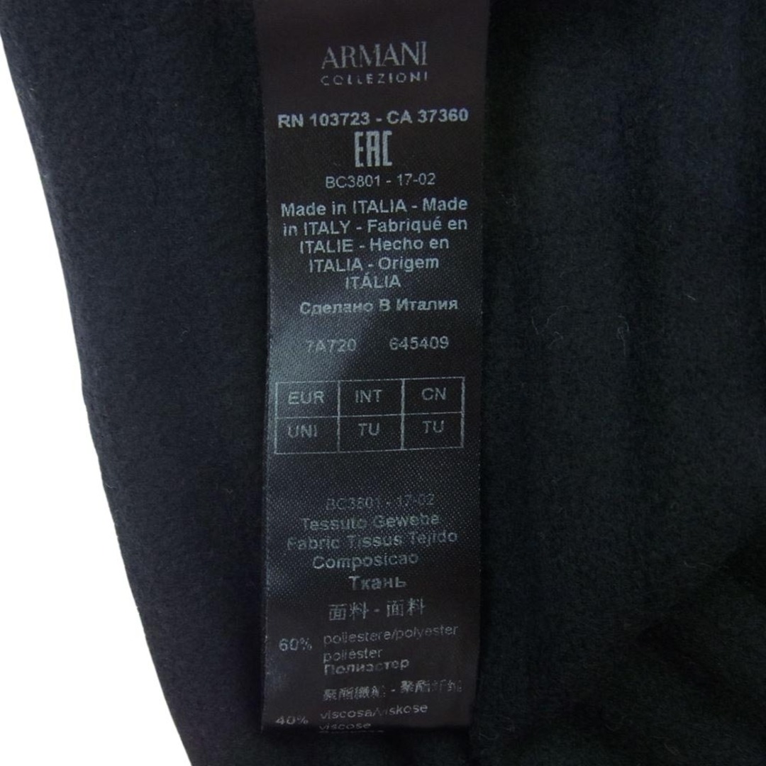 ARMANI COLLEZIONI(アルマーニ コレツィオーニ)のARMANI COLLEZIONI アルマーニコレッツォーニ マフラー BC3801-17-02 マフラー ストール  ブラック系【中古】 レディースのファッション小物(マフラー/ショール)の商品写真