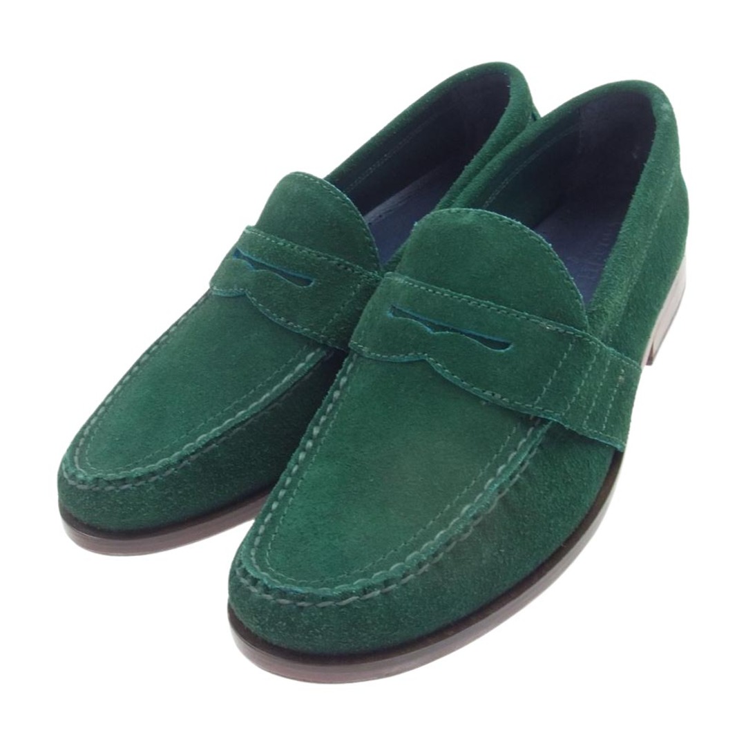 Cole Haan(コールハーン)のCOLE HAAN コールハーン その他靴 c11177 Penny Loafers Green Suede Leather スエードレザー コインローファー グリーン系 9.5【中古】 メンズの靴/シューズ(その他)の商品写真