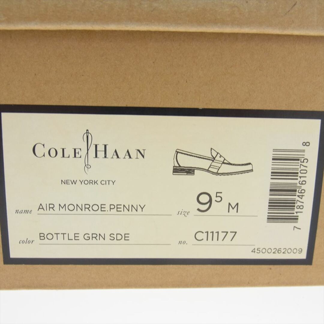 Cole Haan(コールハーン)のCOLE HAAN コールハーン その他靴 c11177 Penny Loafers Green Suede Leather スエードレザー コインローファー グリーン系 9.5【中古】 メンズの靴/シューズ(その他)の商品写真