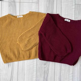 エイチアンドエム(H&M)のH&M ニット2枚セット 110(ニット)