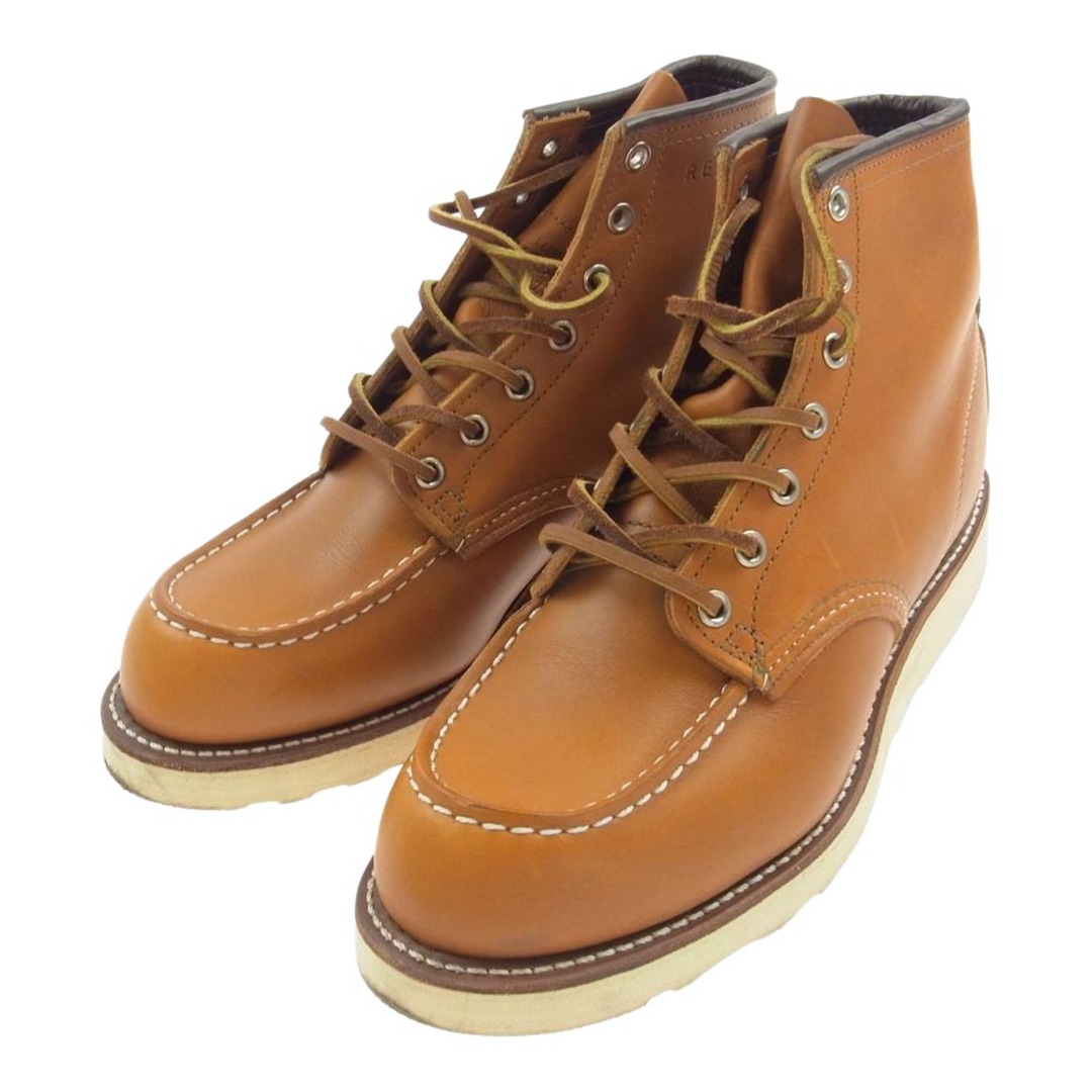 RED WING レッドウィング ブーツ 9875 Irish Setter アイリッシュセッター 犬タグ復刻 レースアップブーツ ゴールドラセット ライトブラウン系 US 8E（26cm）約305cm高さ