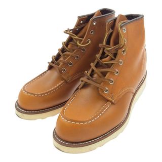 レッドウィング(REDWING)のRED WING レッドウィング ブーツ 9875 Irish Setter アイリッシュセッター 犬タグ復刻 レースアップブーツ ゴールドラセット ライトブラウン系 US 8E（26cm）【中古】(ブーツ)